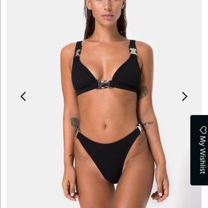 Black Buckle Bikini SET